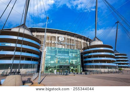 Manchester, United Kingdom - May 19 2018: Manchester City Football Club Founded In 1880 In Mancheste