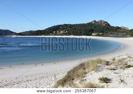 Rodas Beach In Cies Islands. Galicia, Spain