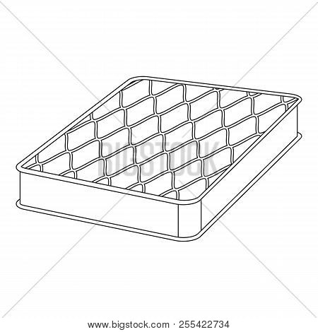 Sleep Mattress Icon. Outline Sleep Mattress Icon For Web Design Isolated On White Background