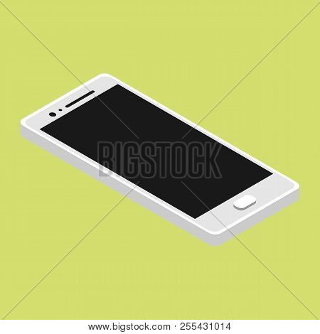 Online education, isometry vector illustration.Learning languages online.  Lap top, books, cup isome