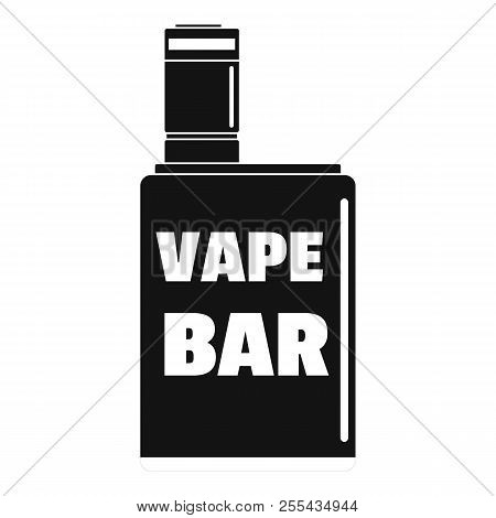 Vape Box Bar Logo. Simple Illustration Of Vape Box Bar Logo For Web Design Isolated On White Backgro