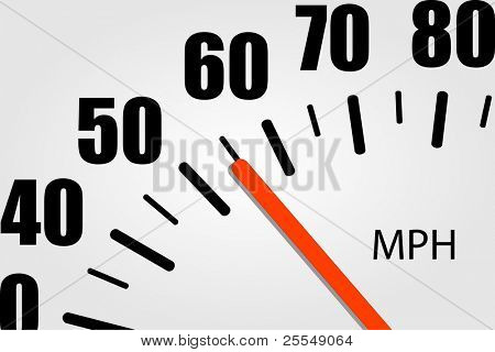 Speedometer Closeup Illustration