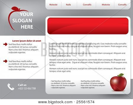 Шаблон дизайна веб-сайта вектор