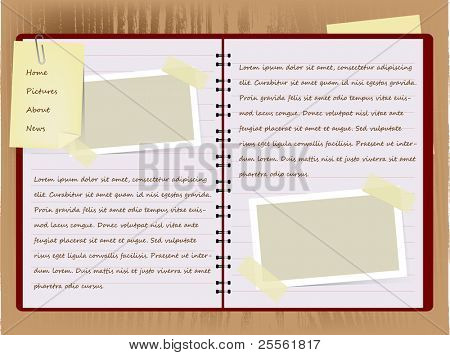 Шаблон дизайна веб-сайта вектор