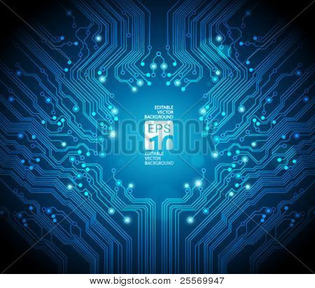 Circuit board vector background