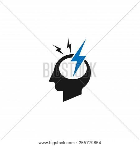 Migraine. Migraine icon Vector. Migraine symbol. Migraine Logo vector. Migraine sign. Migraine concept vector. Migraine Logo design. Migraine illustration. Migraine Headache. Migraine icon logo vector illustration isolated on white background.