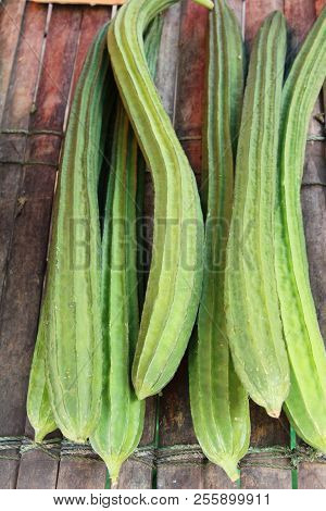 Luffa Acutangula For Cooking At Street Food