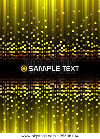 Fondo amarillo mosaico