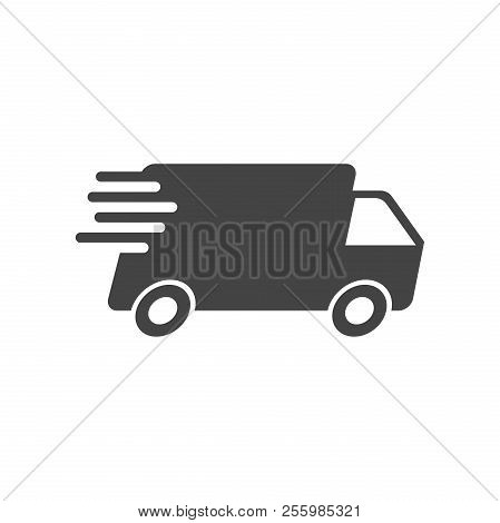 Delivery Truck Vector Illustration. Fast Delivery Service Shippi