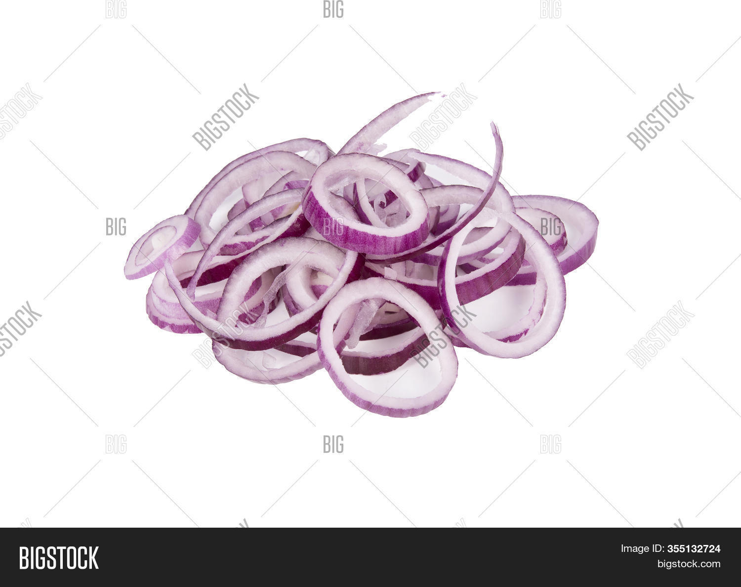 Pile Slice Shallot On Image & Photo (Free Trial) Bigstock