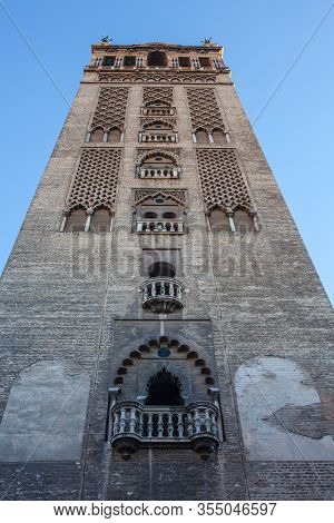 Seville Cathedral. (catedral De Santa Maria De La Sede) Gothic Style Architecture In Seville, Andalu
