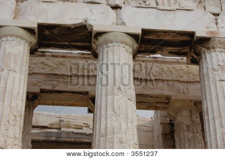 Affresco e colonne Partenone