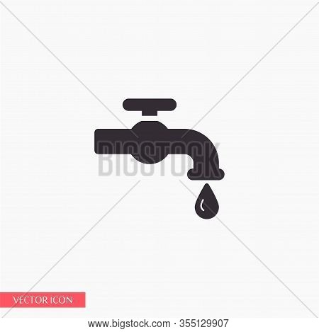 Kitchen Faucet Iconvector Icon , Lorem Ipsum Flat Design