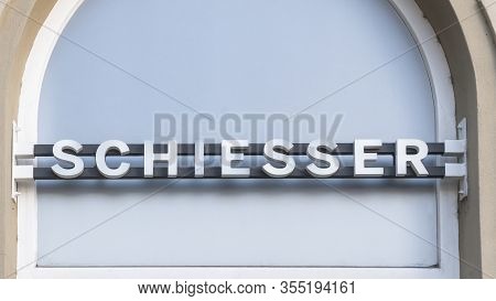 Trier, Germany - September 13, 2019: Schiesser Shop Sign In Trier Germany