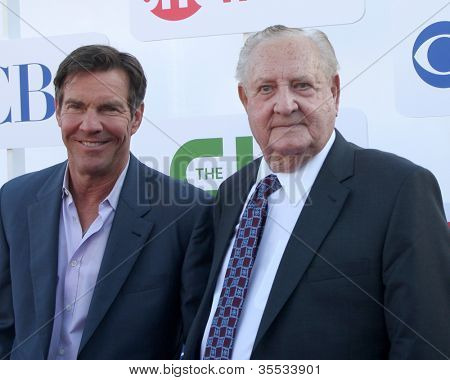 LOS ANGELES - JUL 29:  Dennis Quaid, Ralph Lamb arrives at the CBS, CW, and Showtime 2012 Summer TCA party at Beverly Hilton Hotel Adjacent Parking Lot on July 29, 2012 in Beverly Hills, CA