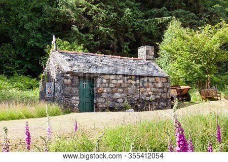 Ballachulish, Scotland - June 23:  An Old Chapel Alongside St Johns Church In Ballachulish, Scotland