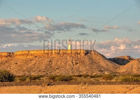 Namibia Landscape With Table Mountain Near City Mariental, Africa Wilderness