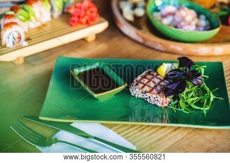 Chinese Cuisine, Red Fish Steak With Soy Sauce