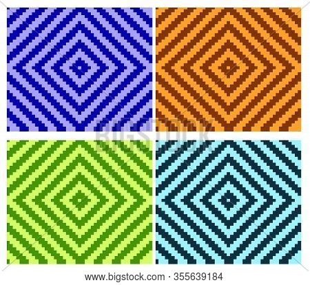 Flat Colorful Beautiful Decorative Ethnic Woven (anyaman) Background Texture 1
