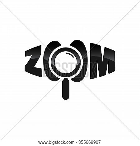 Zoom Logo Word Vector Photo Free Trial Bigstock