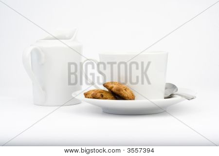 White Cup Isolated