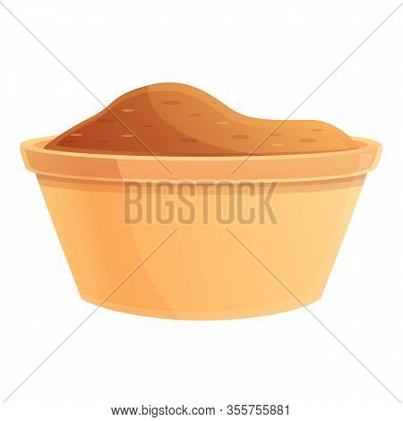 Brown Sugar Icon. Cartoon Of Brown Sugar Vector Icon For Web Design Isolated On White Background