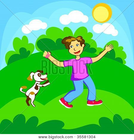 Poika ja koira