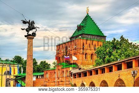 Dmitrievskaya Tower Of The Kremlin In Nizhny Novgorod, Russia