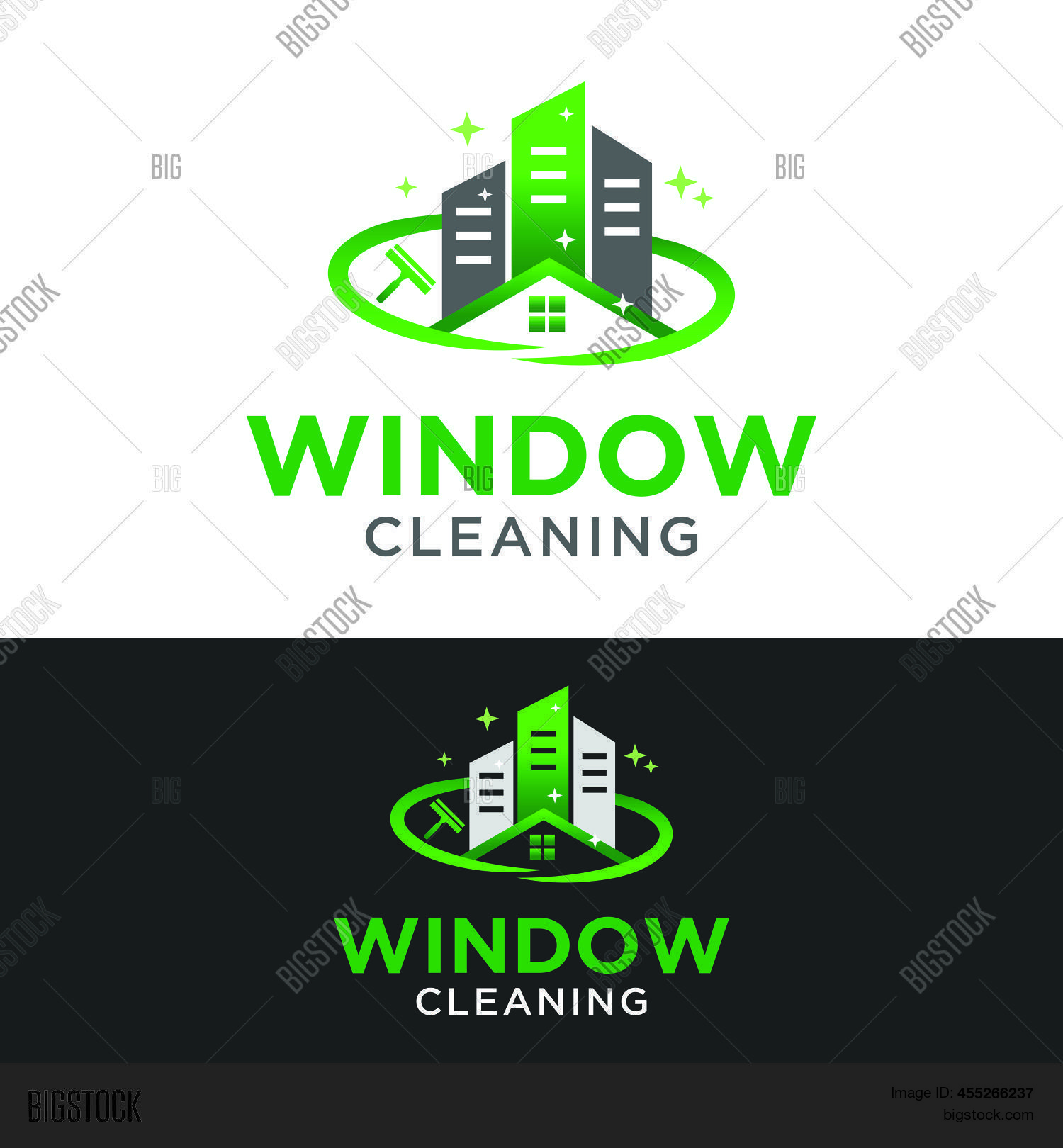 Window Cleaning Logo Vector & Photo (Free Trial) | Bigstock