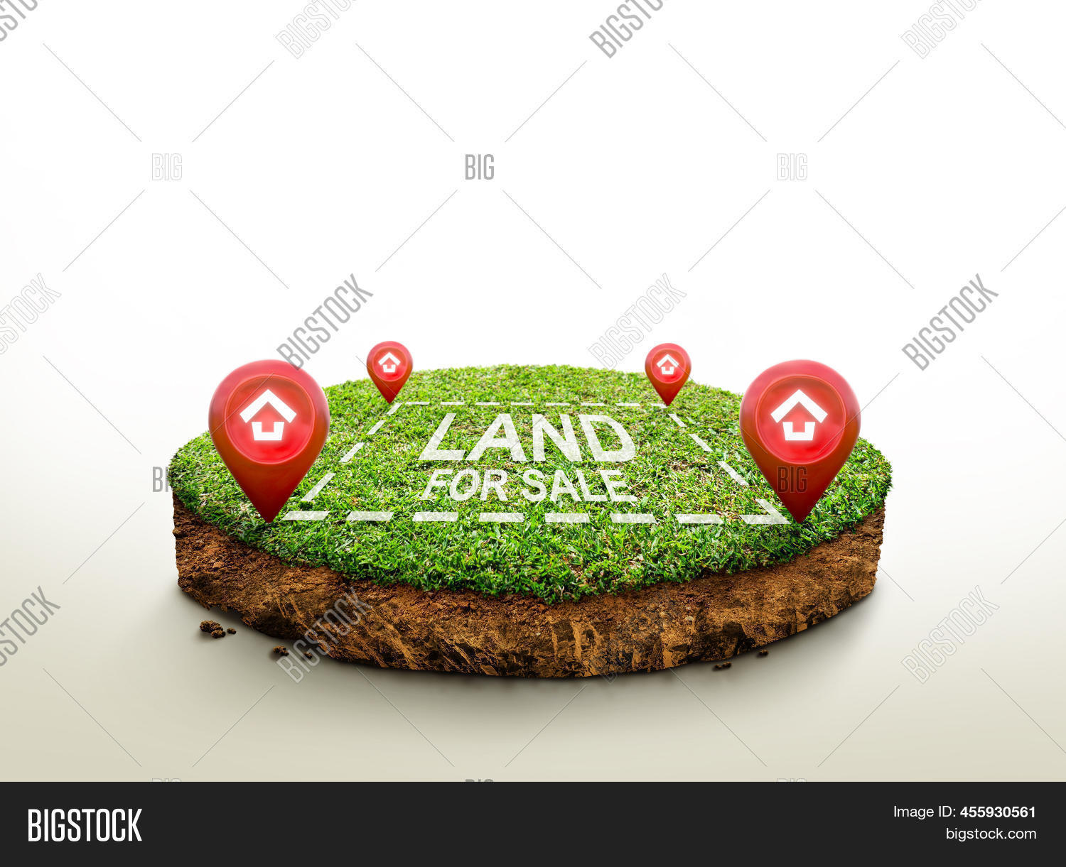 Land Sale Sign Against Image & Photo (Free Trial) Bigstock