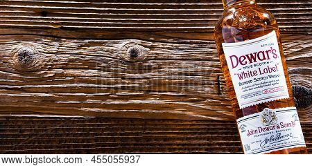 Bottle Of Dewars Blended Scotch Whisky