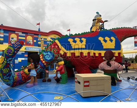Goshen, Ny - May 14: Brick Street At Legoland In Goshen, New York, As Seen On May 14, 2022.