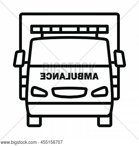 Ambulance Icon. Bold Outline Design With Editable Stroke Width. Vector Illustration.