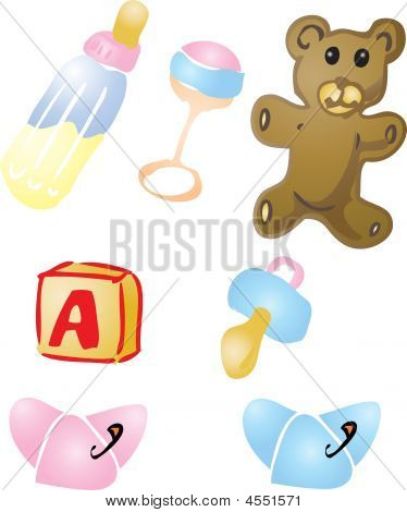 Illustrazioni di oggetti Baby
