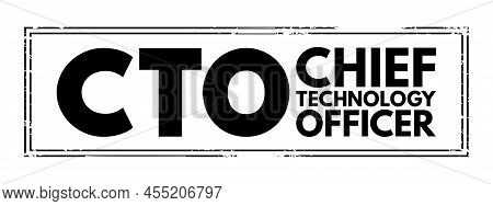 Cto Chief Technology Officer - Executive-level Position In A Company Whose Occupation Is Focused On 