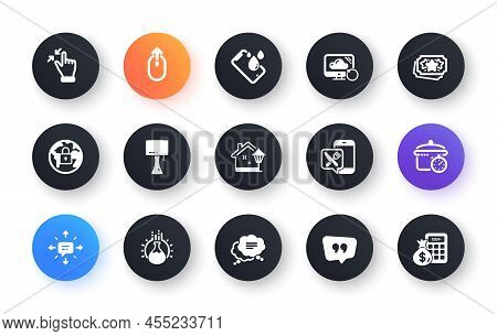 Minimal Set Of Swipe Up, Quote Bubble And Food App Flat Icons For Web Development. Recovery Cloud, T
