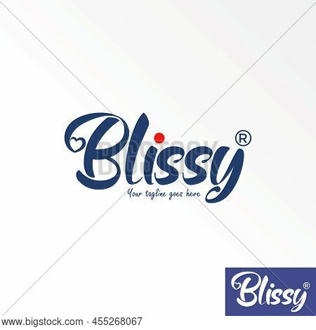 Letter Or Writing Blissy Handwritten Font With Additional Love On Word B Image Graphic Icon Logo Des