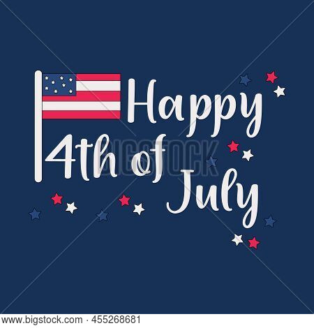 Happy 4th Of July Card, Usa Patriotic Day