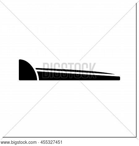 Walking Pad Glyph Icon. Home Gym And Training. Concept Of Modern Fitness Exercise Machine And Home N