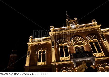 Selective Blur On Vladicanski Dvor, The Bishop Episcopal Palace With Its Typical Austro Hungarian Ar