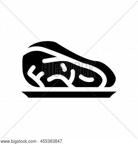 Tenderloin Meat Glyph Icon Vector. Tenderloin Meat Sign. Isolated Contour Symbol Black Illustration