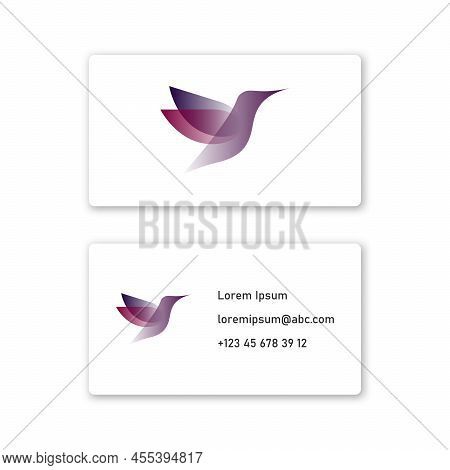 Vector Bird In Shadow Style . Editable Illustration