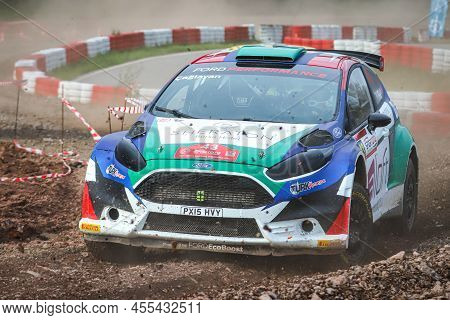 Kocaeli, Turkey - December 26, 2021: Caglayan Celik Drives Ford Fiesta R5 Of Castrol Ford Team Turke