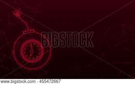 Cartoon Fire Flame. Flat Vector Icon. Damage Concept. Flat Bomb For Concept Design. Vector Stock Ill