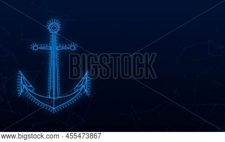 Anchor Icon Symbol. Premium Quality. Vector Stock Illustration