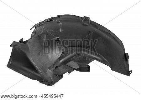 Black Plastic Liner On A White Isolated Background In A Photo Studio For Sale Or Replacement In A Ca