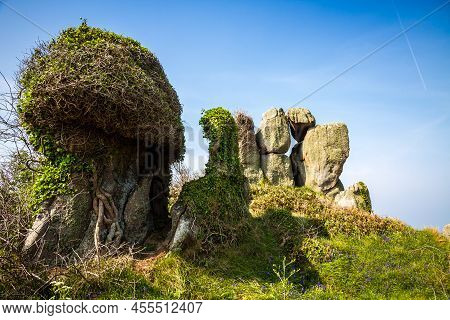 Chausey Island Coast And Cliffs Landscape In Brittany, France