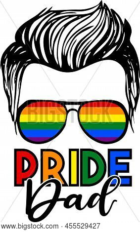 Prode Dad. Template, Lgbt Symbolism, Icon. Gay Pride.