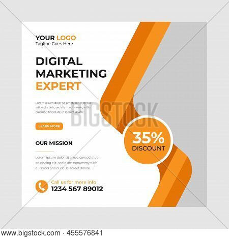 Professional Digital Business Agency Marketing Social Media Post And Banner Template Design.