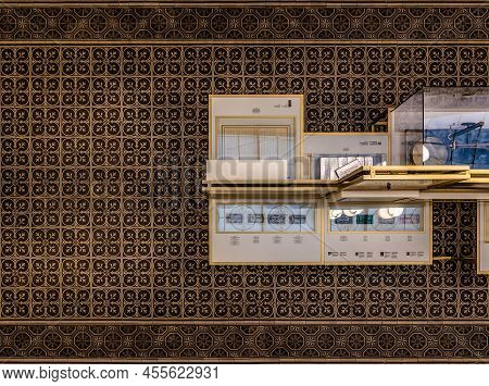Brussels City Center, Brussels Capital Region - Belgium - 03 02 2020 Abstract Patterned Tiles Of The